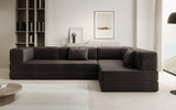 Designer Sofa Lazy L in Samt