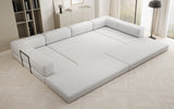 Designer Sofa Lazy U in Bouclé