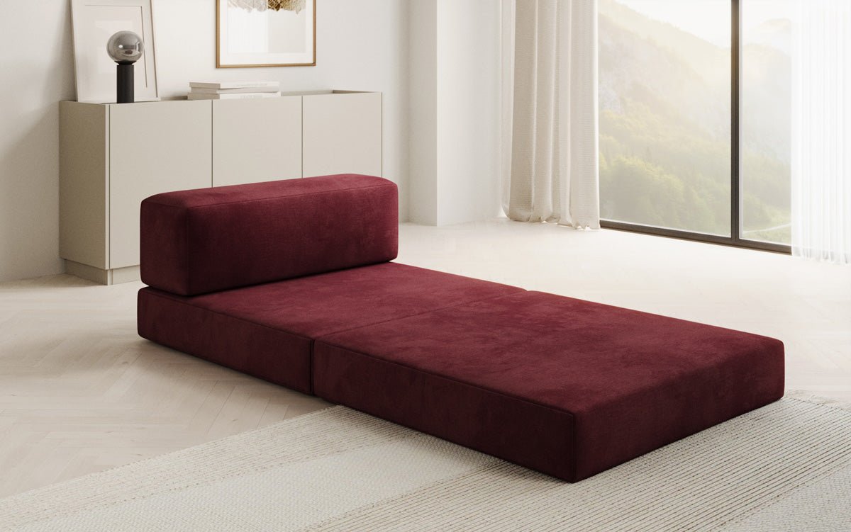 Designer Sofa Mittelmodul Lazy in Samt