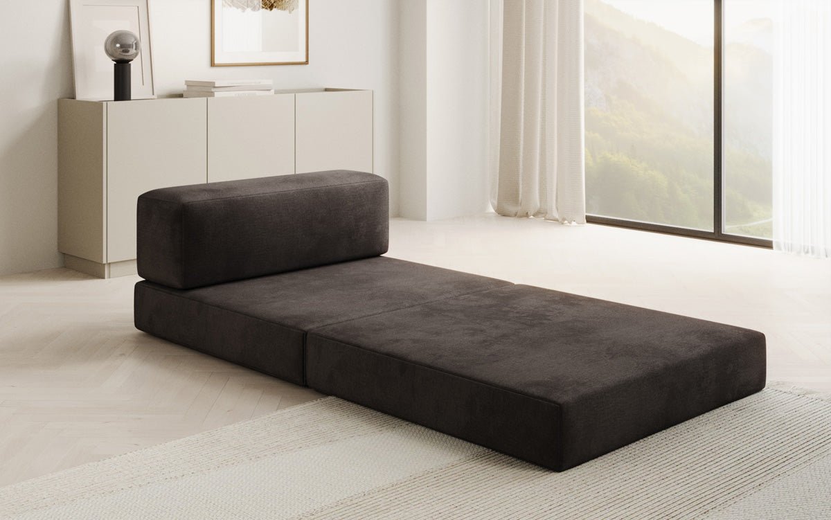 Designer Sofa Mittelmodul Lazy in Samt