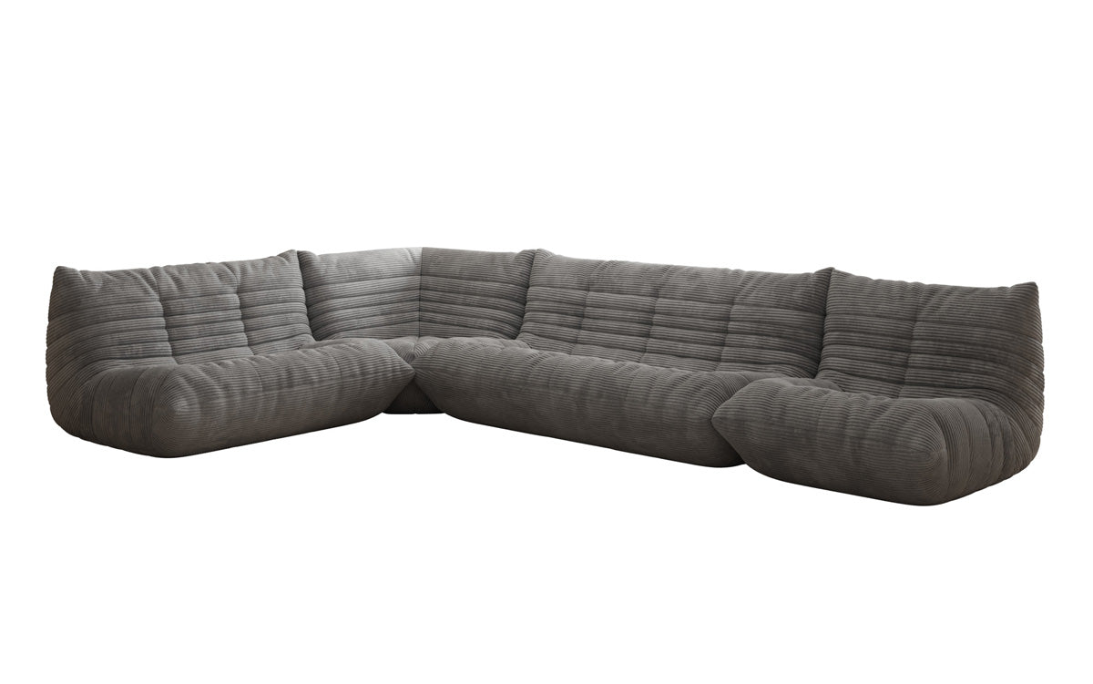 Designer Sofa Wohnlandschaft Calmo in Cord