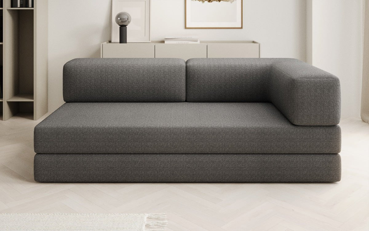 Designer Sofa/Chaise Longue Lazy in Bouclé