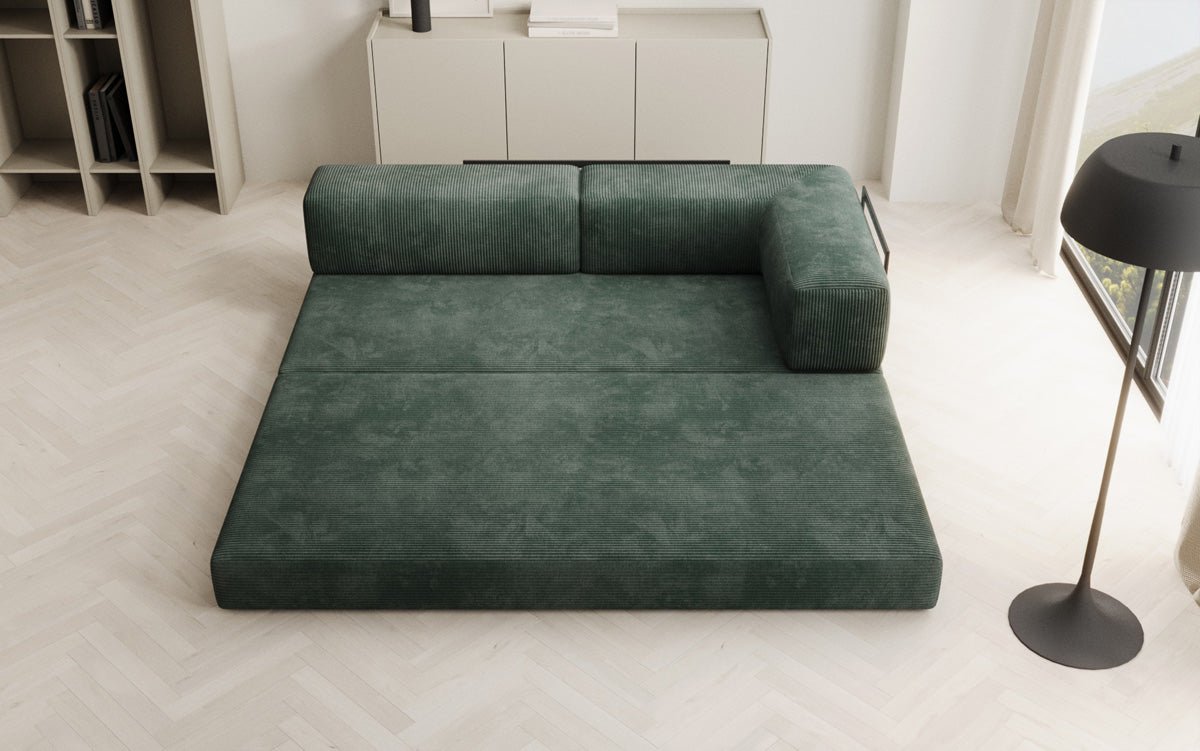 Designer Sofa/Chaise Longue Lazy in Cord