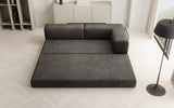 Designer Sofa/Chaise Longue Lazy in Samt