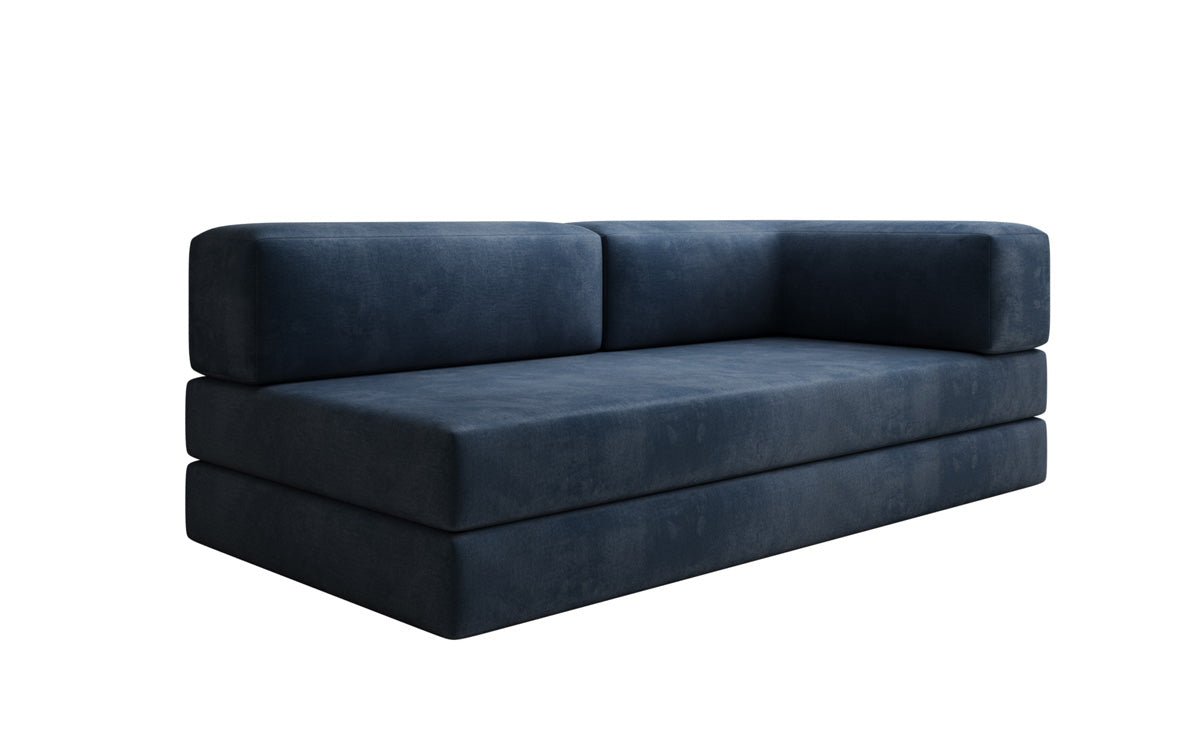 Designer Sofa/Chaise Longue Lazy in Samt