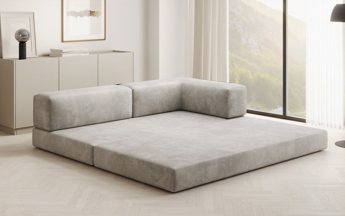 Designer Sofa/Chaise Longue Lazy in Samt
