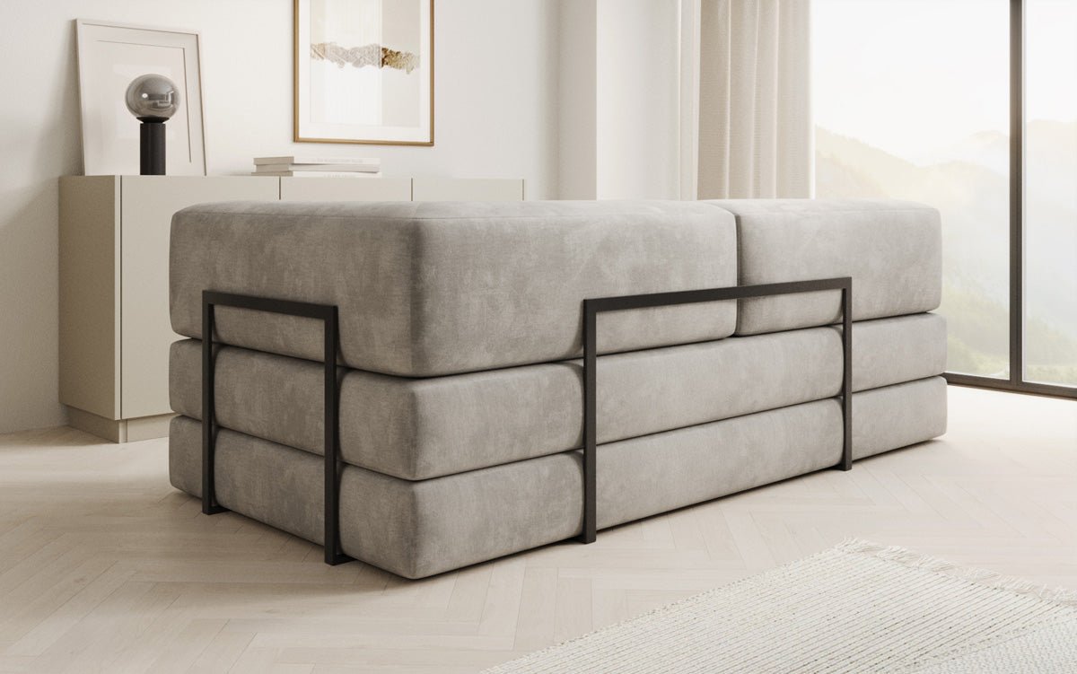 Designer Sofa/Chaise Longue Lazy in Samt