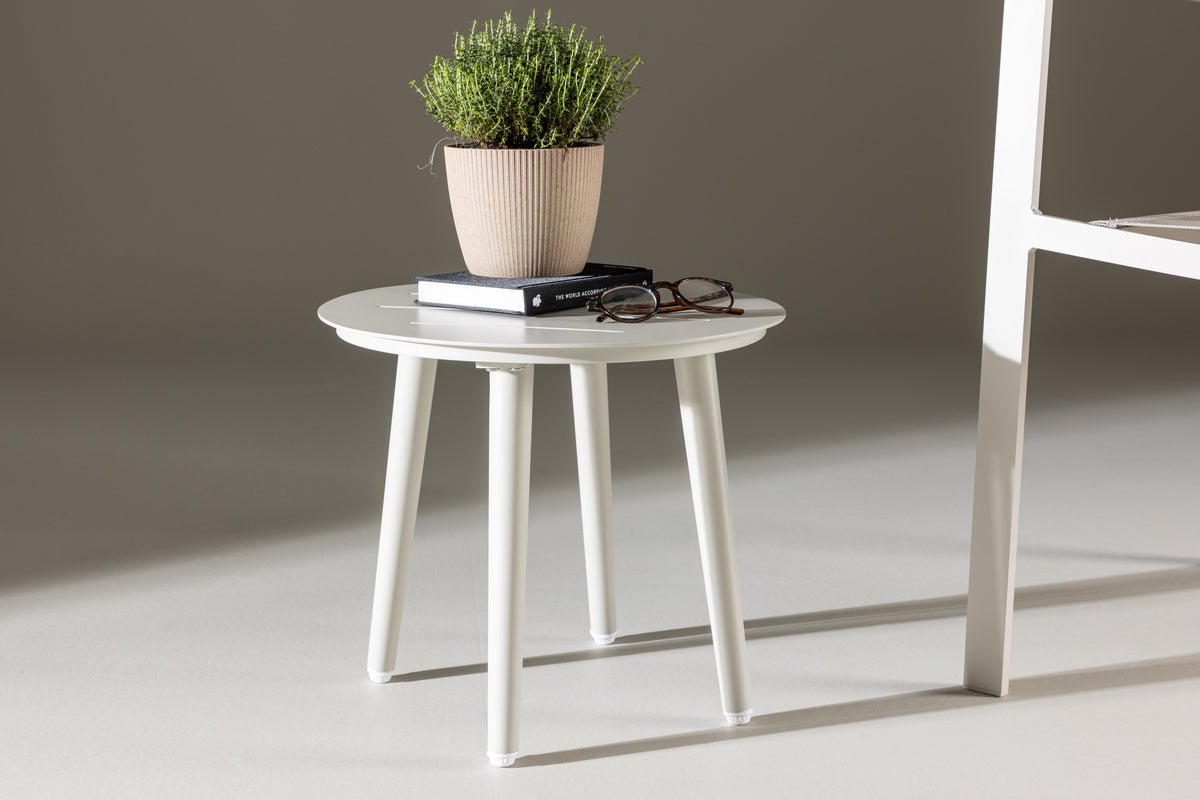 Garten Beistelltisch Amman - Ø40 in der Farbe Beige