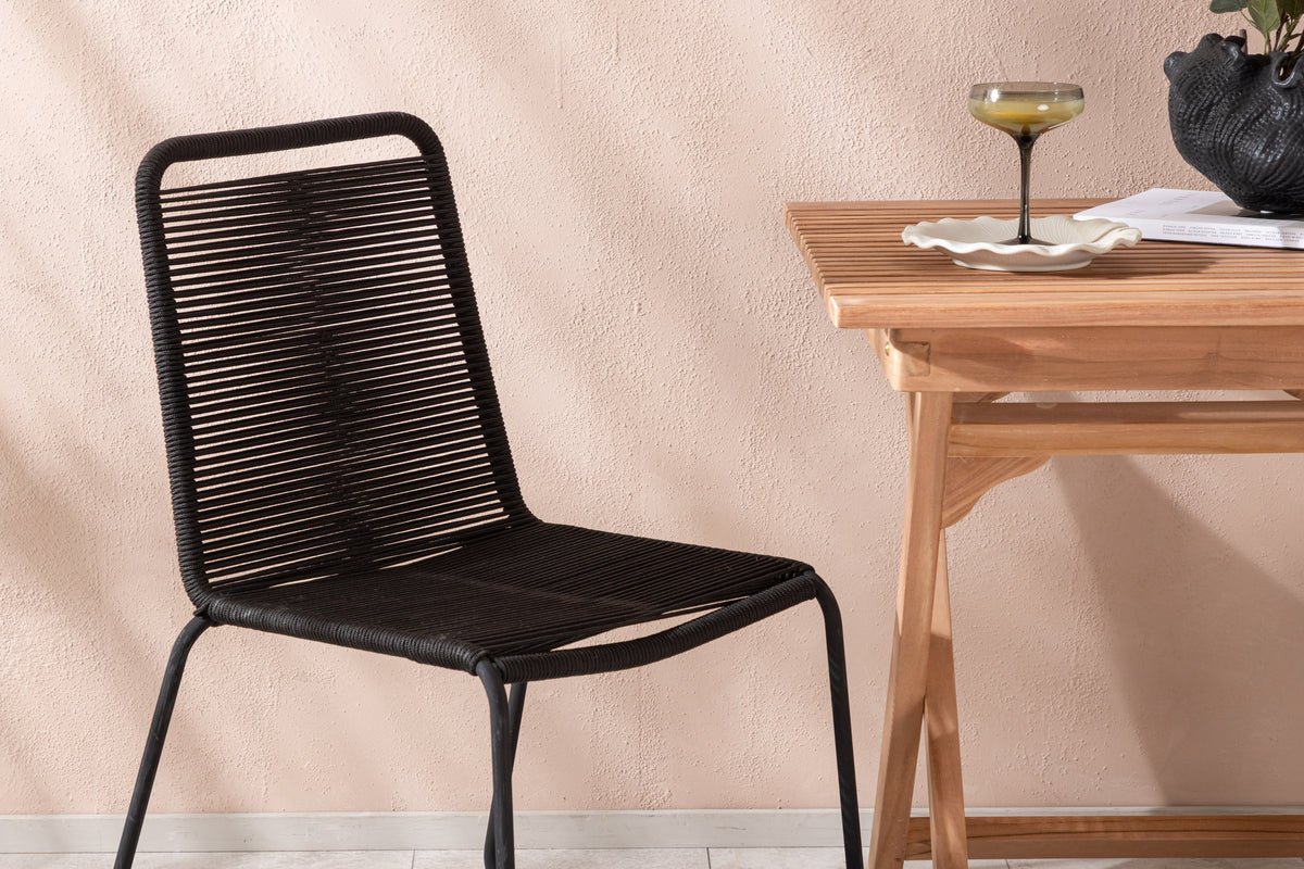 Garten Cafegruppe Kivara – 3 teiliges Set aus Teakholz und Polyester