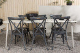 Garten Essgruppe Livious – 7-teiliges Gartenmöbel-Set für bis zu 6 Personen
