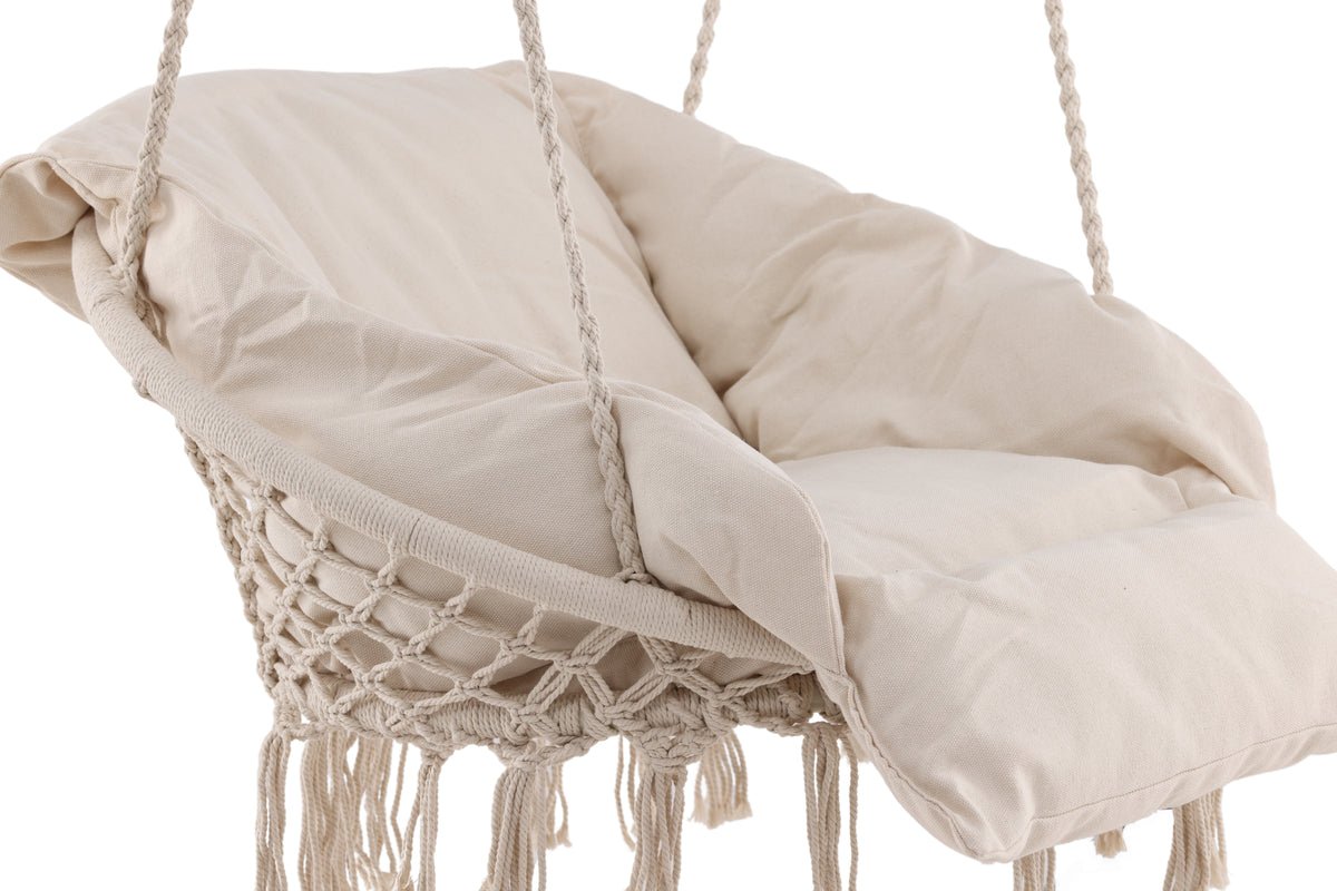 Garten Hängesessel Vera - aus Polyester in Weiß oder Grau