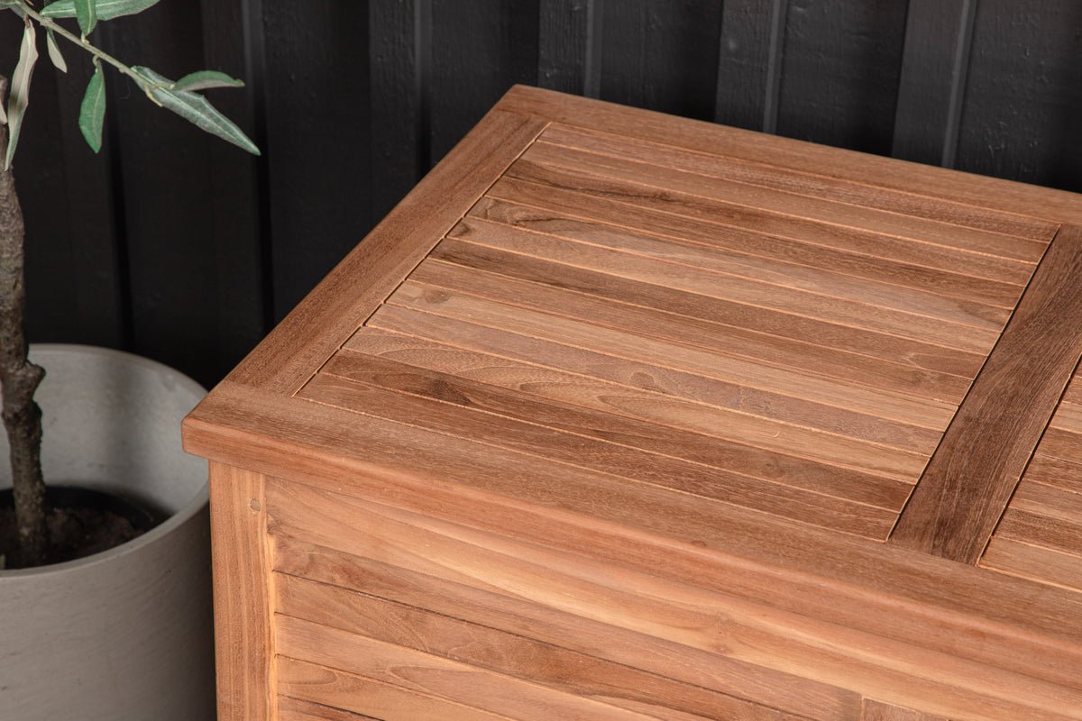 Garten Kissenbox Sorine - 60x130x50 aus Teakholz