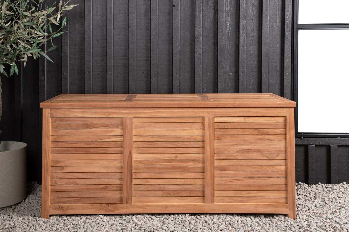 Garten Kissenbox Sorine - 60x130x50 aus Teakholz