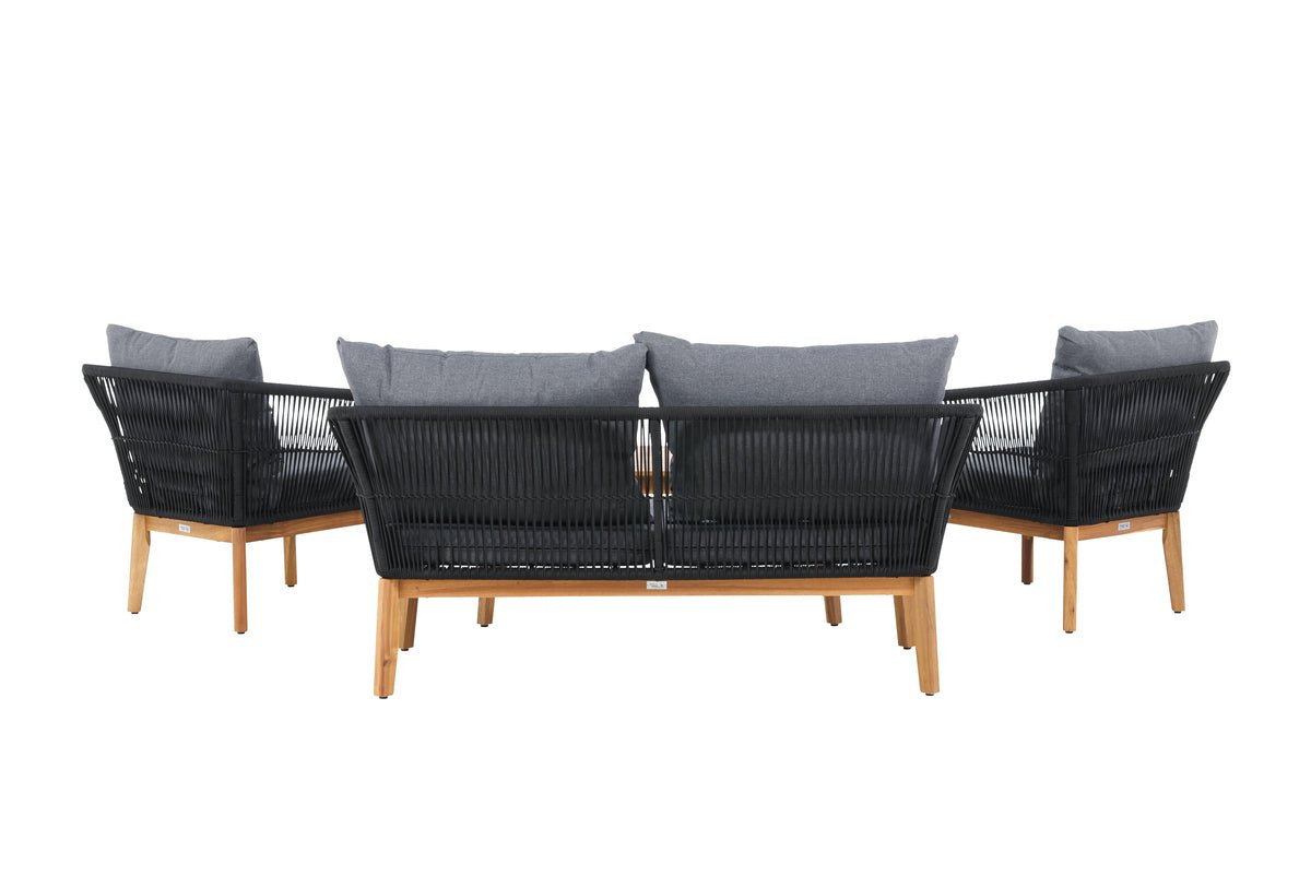 Garten Loungeset Rawai – wetterbeständig, in zwei Farben aus Holz