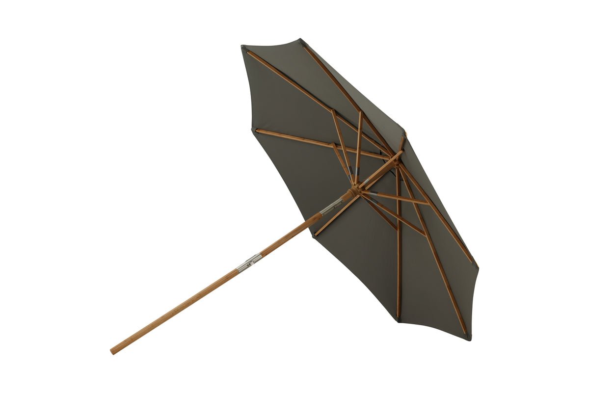 Garten Sonnenschirm Boho – Ø270 cm in wahlweise Schwarz oder Grau