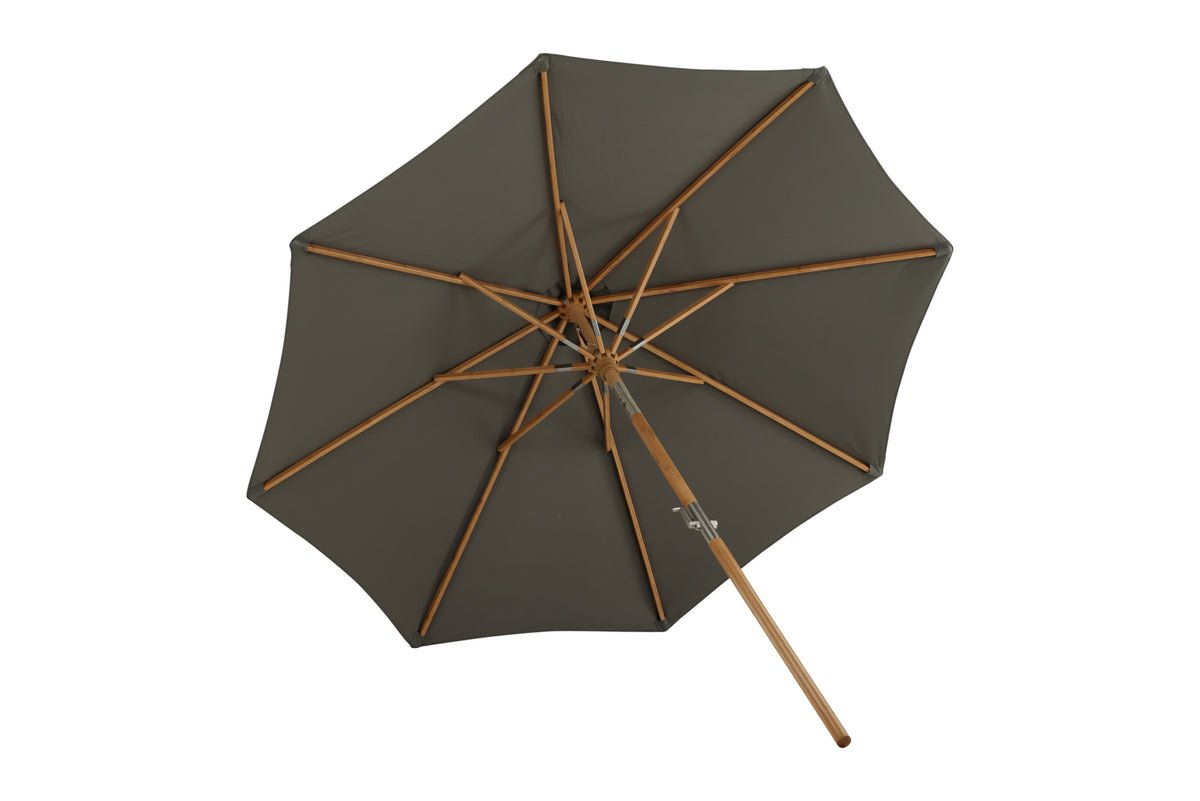 Garten Sonnenschirm Boho – Ø270 cm in wahlweise Schwarz oder Grau
