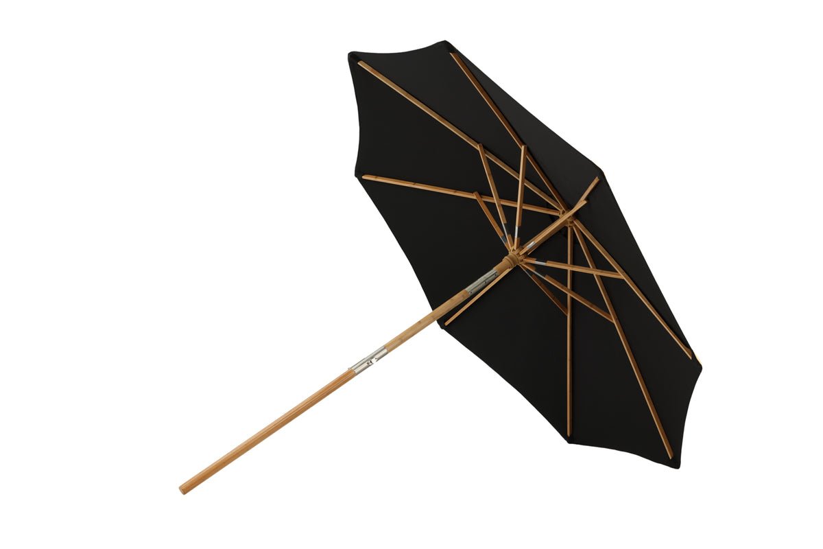 Garten Sonnenschirm Boho – Ø270 cm in wahlweise Schwarz oder Grau