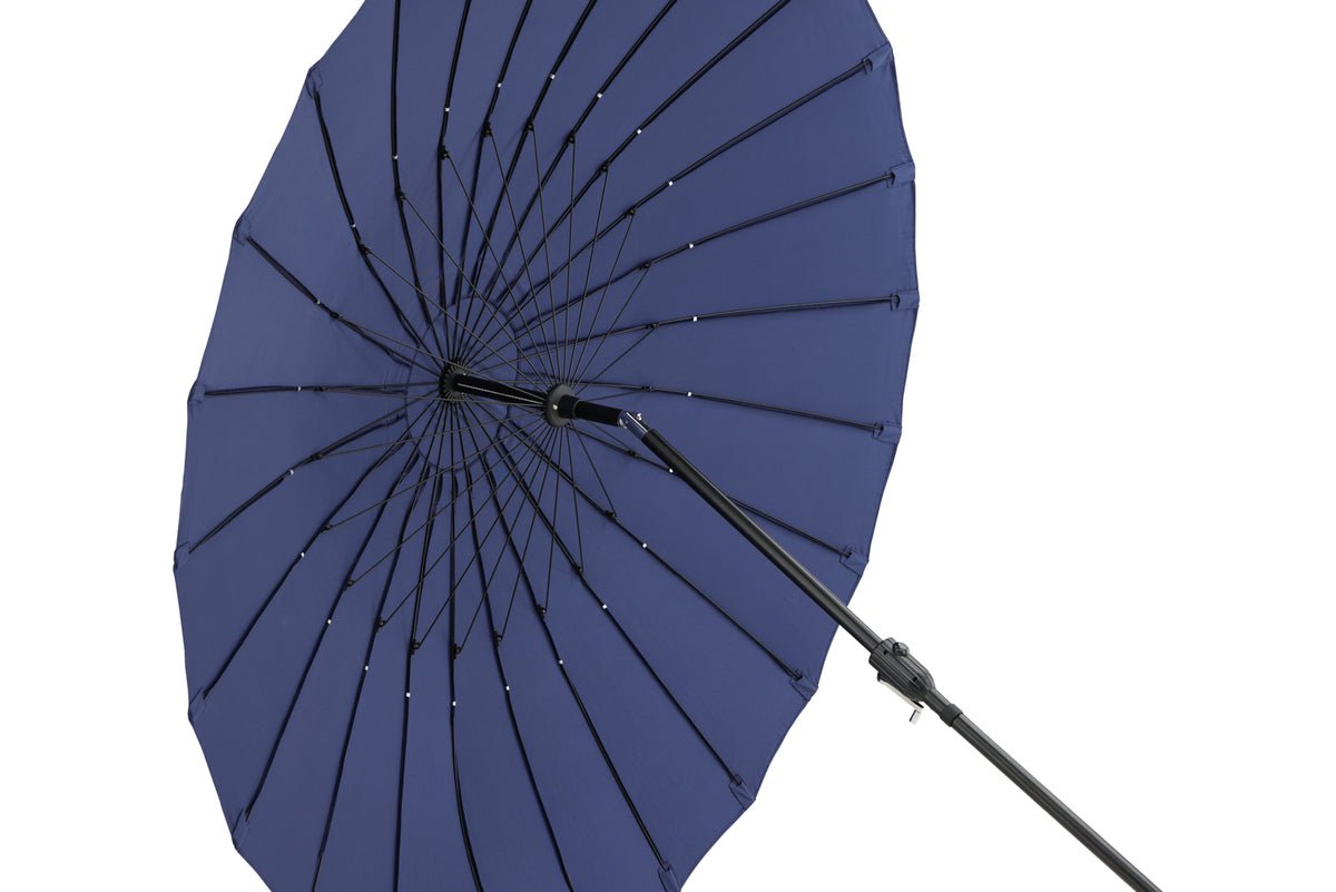 Garten Sonnenschirm Palma – Ø270 cm verfügbar in Weiß, Schwarz, Grau und Blau