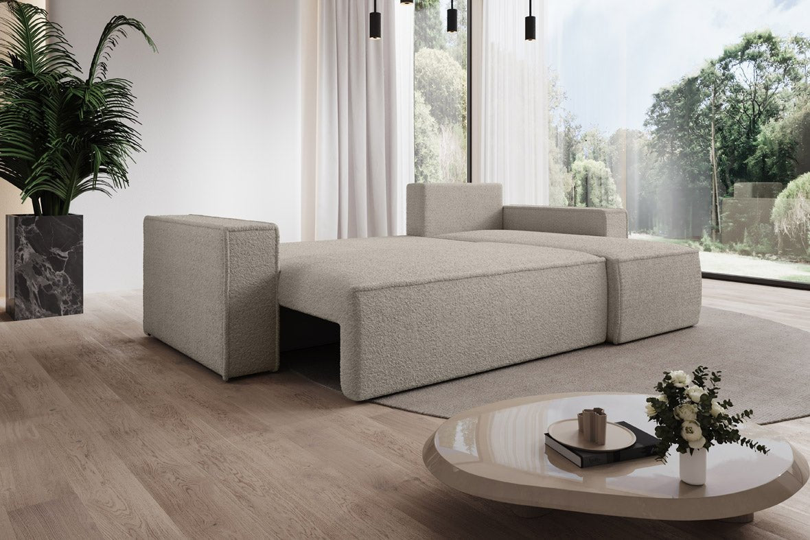 Designer Sofa Lorenzo Schlaffunktion und Stauraum aus Frrotte