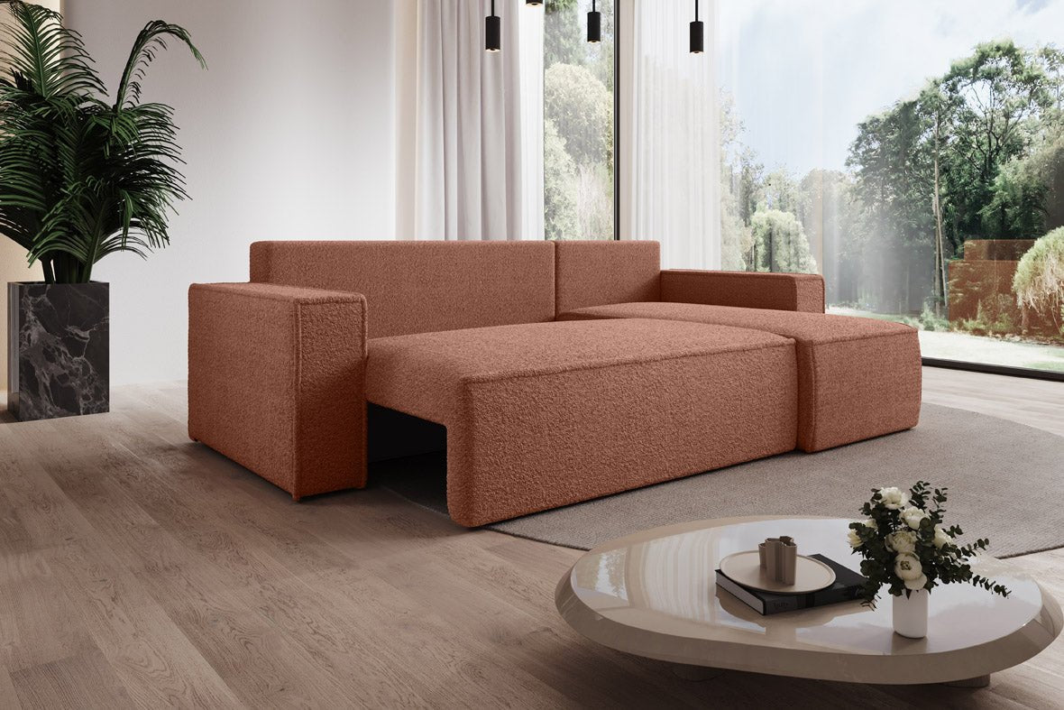 Designer Sofa Lorenzo Schlaffunktion und Stauraum aus Frrotte