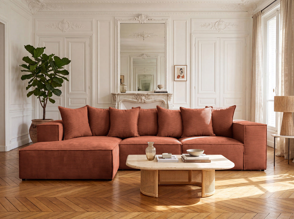 Designer Ecksofa Largo in Cord