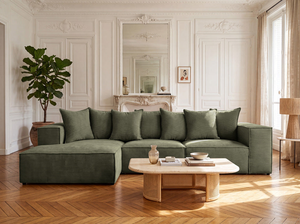 Designer Ecksofa Largo in Cord