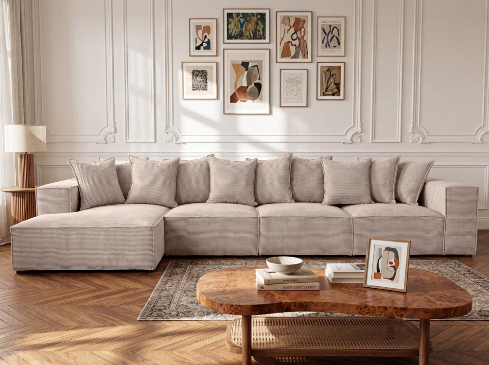 Designer Ecksofa Largo Maxi in Cord