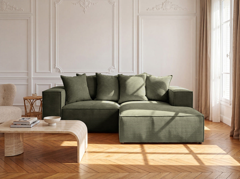 Designer Ecksofa Largo Mini in Cord