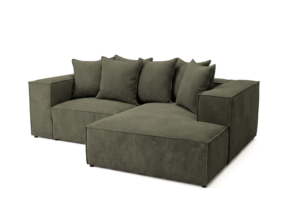 Designer Ecksofa Largo Mini in Cord