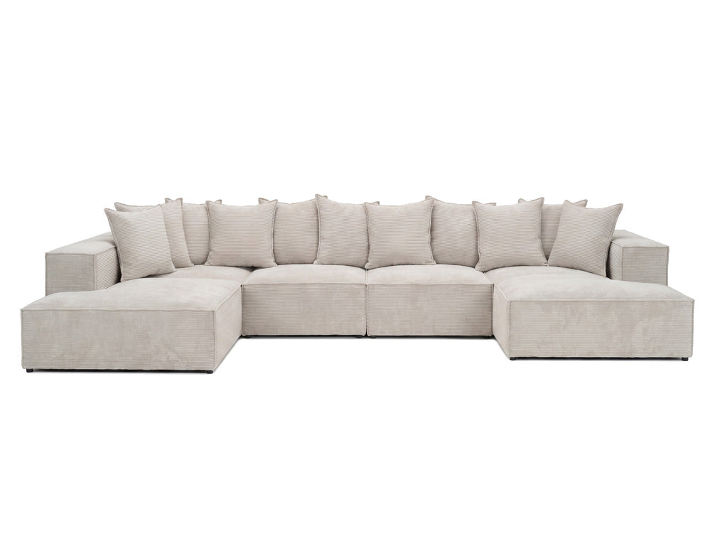 Designer Sofa Largo U XXL in Cord