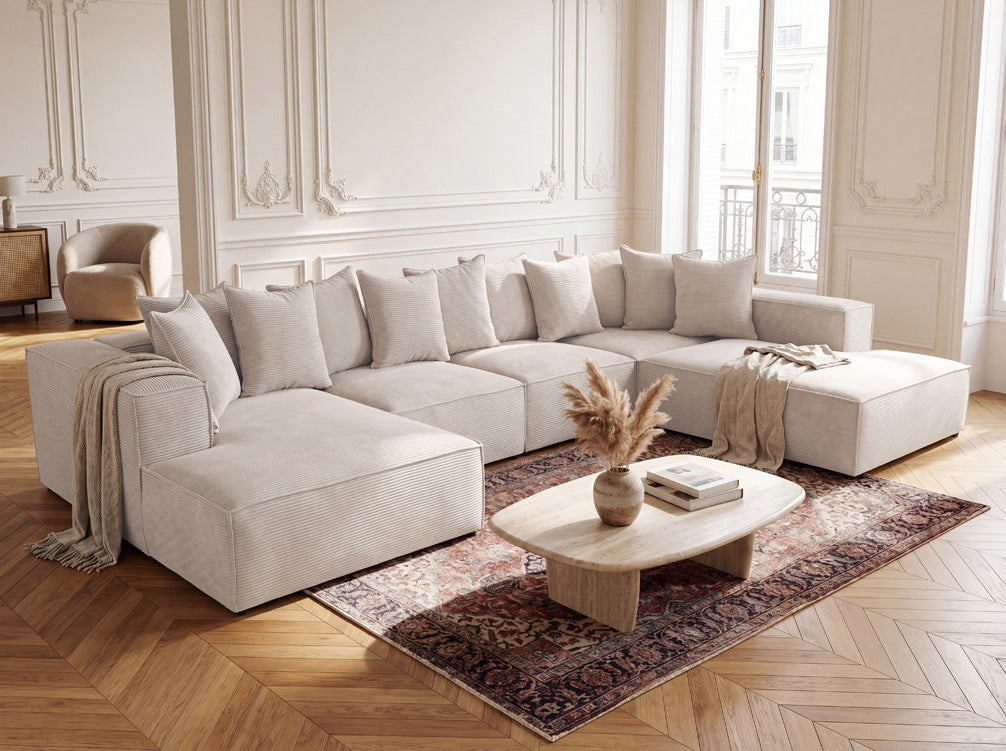 Designer Sofa Largo U XXL in Cord