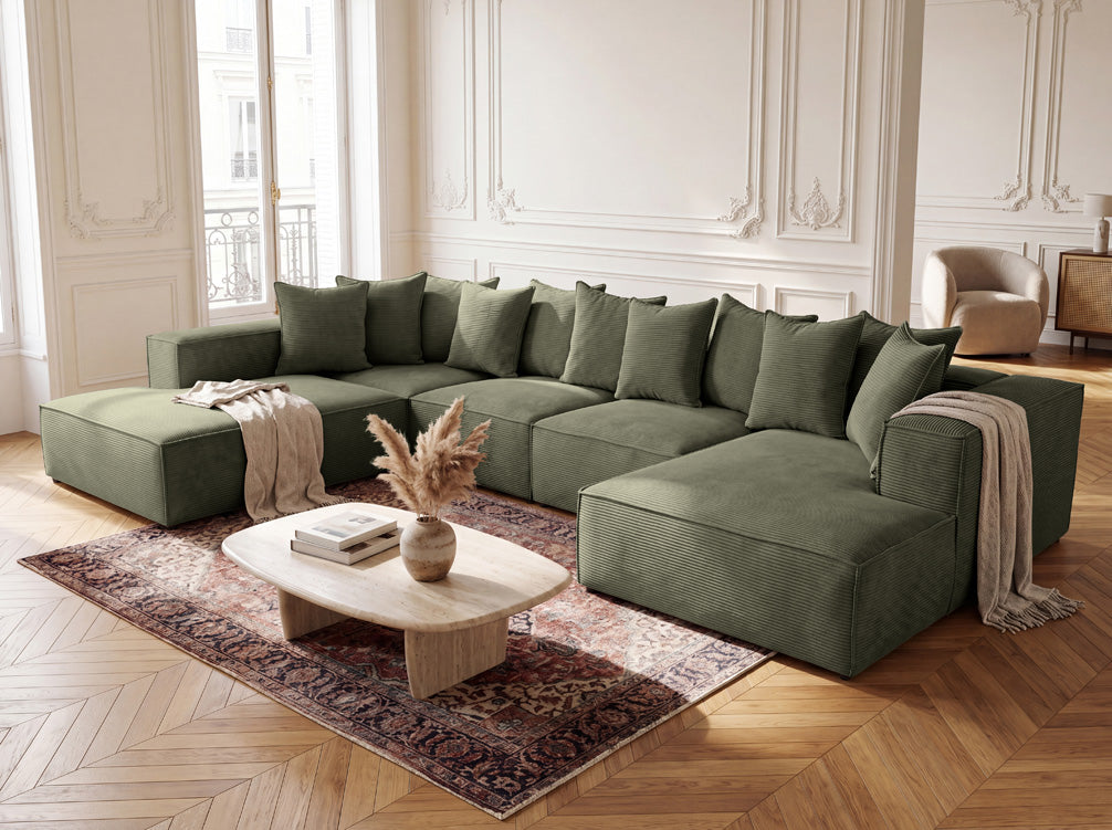 Designer Sofa Largo U XXL in Cord
