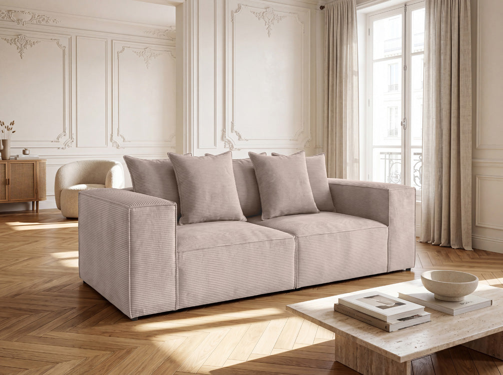 Designer Sofa 3 Sitzer Largo in Cord