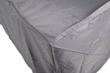 Möbelabdeckung Mistral - 265x90x120 cm aus grauem Polyester