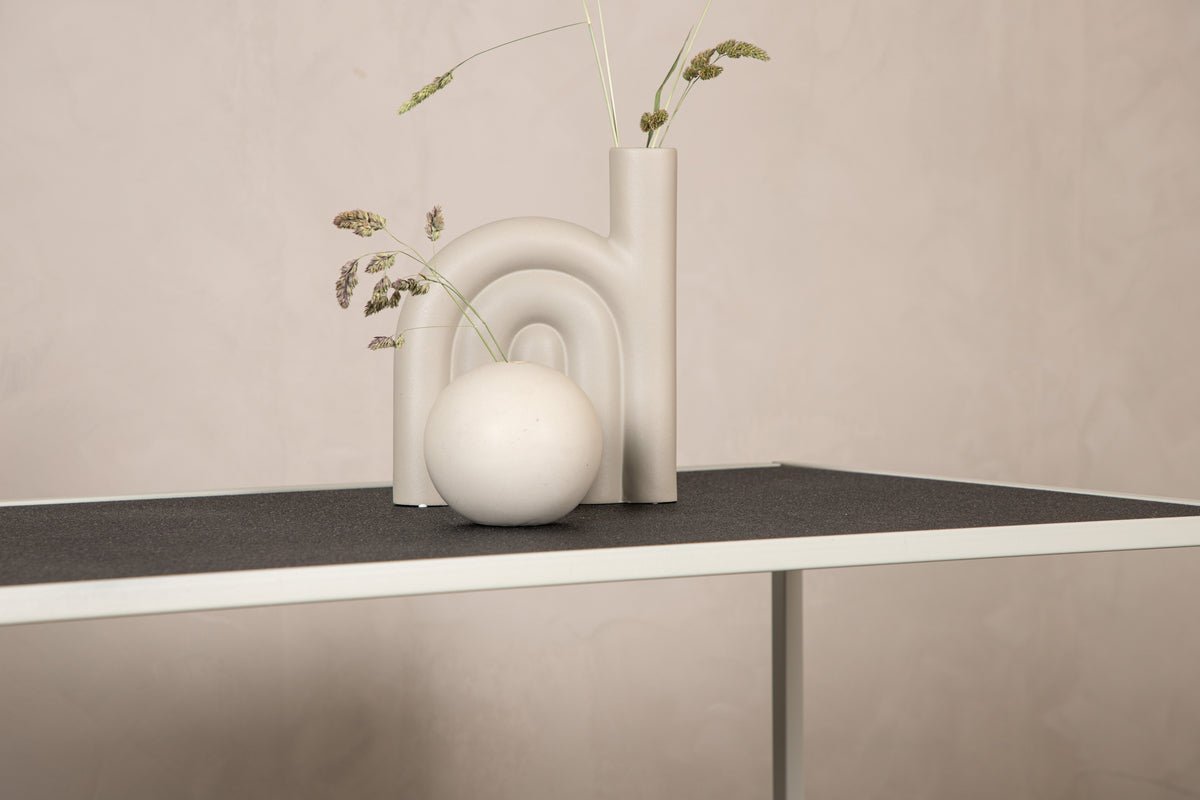 Outdoor-Couchtisch Hana – aus weißem Stahl für Terrasse & Garten