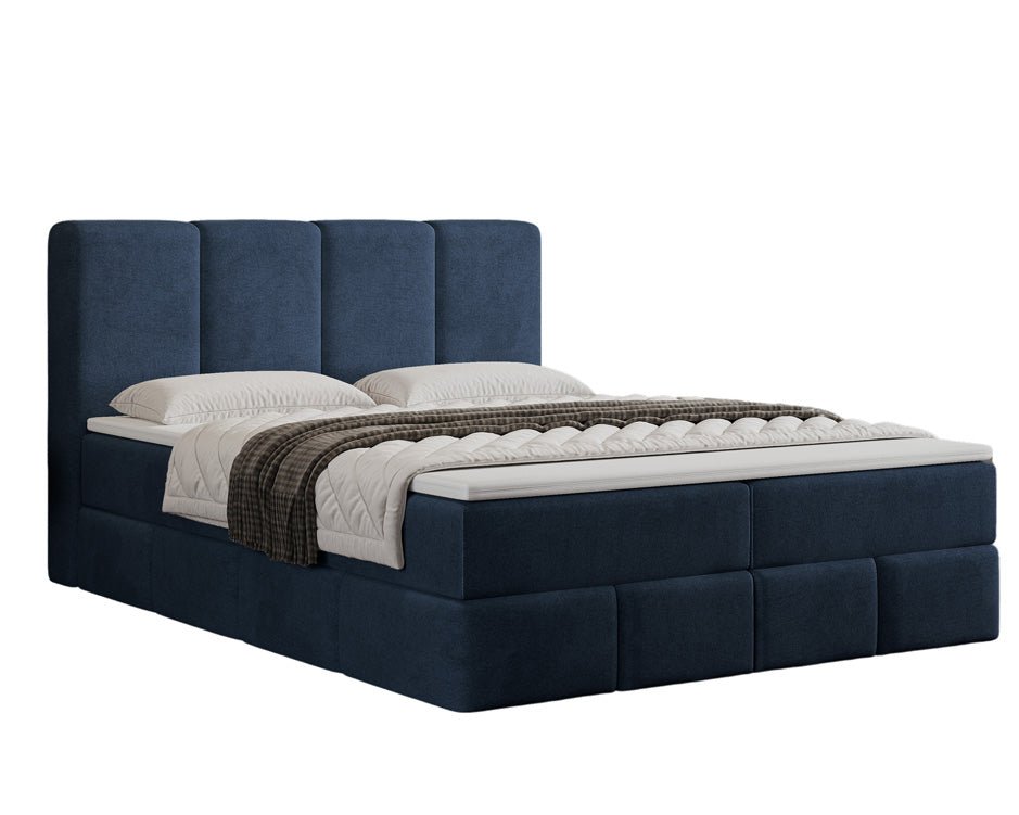 Boxspringbett Venedig Samt mit Stauraum