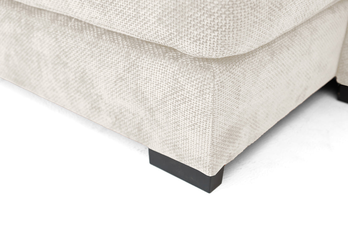 Designer Sofa Selena L mit Schlaffunktion in Strukturstoff