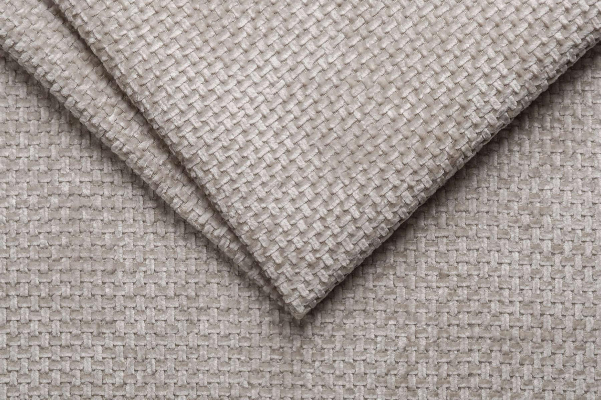 Chenillestoff Eden in Beige – Nahaufnahme