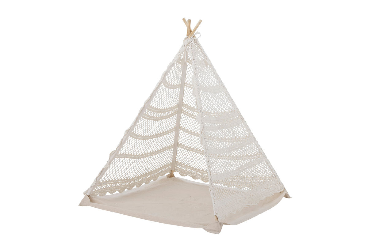 Kinder-Tipi Lumi – Naturfarbene Baumwolle