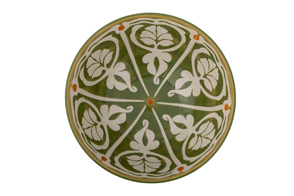 Schale Hakuna - Steingut handbemalt in Grün