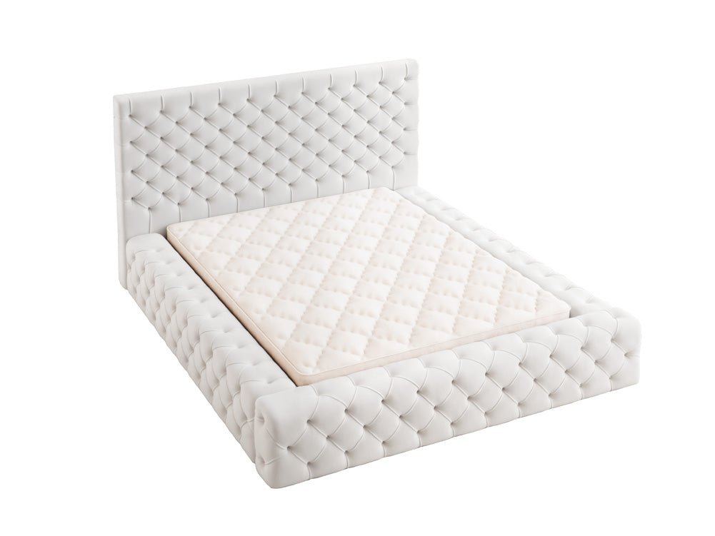 Designer Polsterbett Lana Samt mit Stauraum