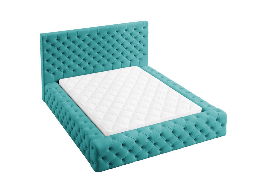 Designer Polsterbett Lana Samt mit Stauraum