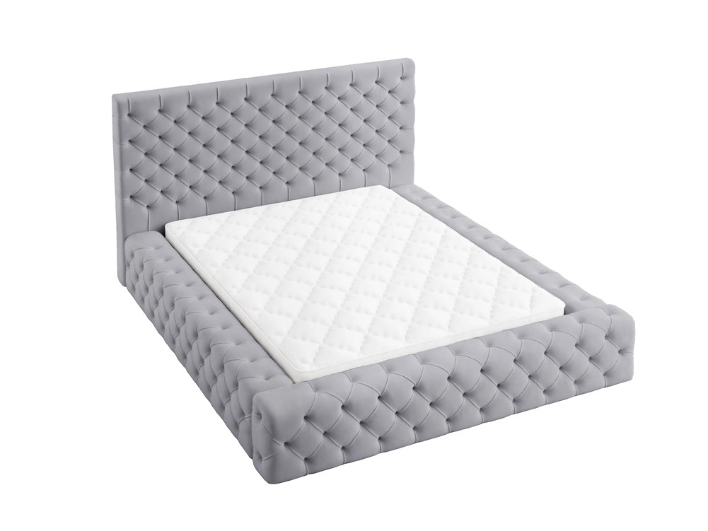 Designer Polsterbett Lana Samt mit Stauraum