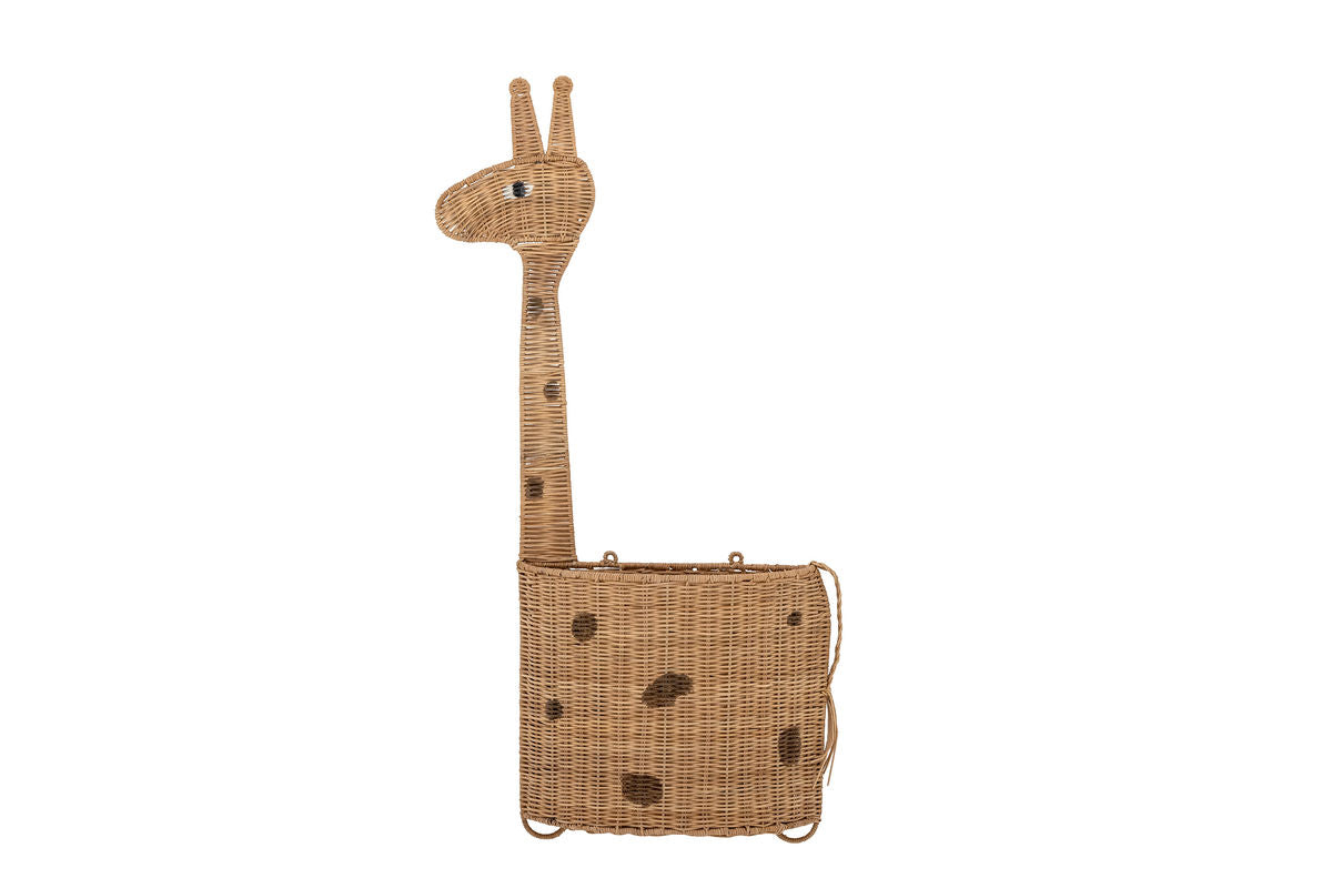Wandkorb Filippa – liebevolle Giraffe aus Rattan fürs Kinderzimmer