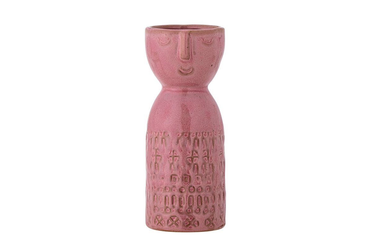 Vase Yara - Pink, aus Steingut