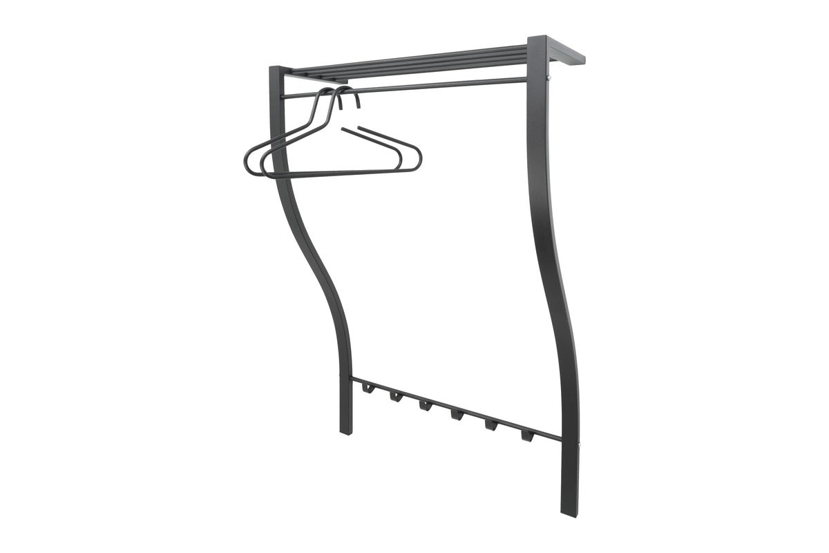 Designer Wandgarderobe Arcos - Schwarz