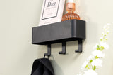 Designer Wandgarderobe Mirva - Schwarz