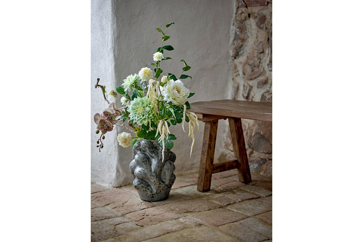 Vase „Grey Value“ – aus Steingut