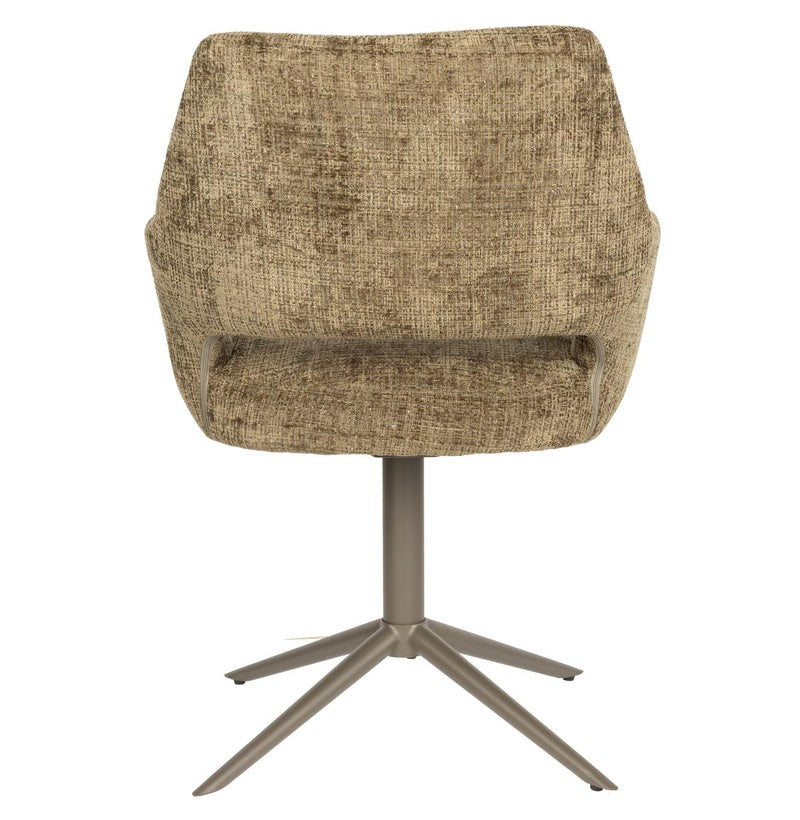 Esszimmerstuhl Merel 2er-Set – aus Polyester in Grün