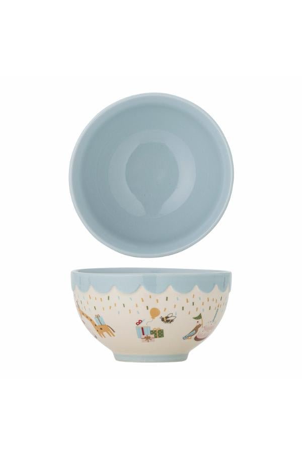 Schale Eirvik – Blau, aus Steingut gefertigt